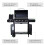 Outsunny Outsunny Gas Barbecue | 4+1 BBQ Grill  With Storage & Side Table 7