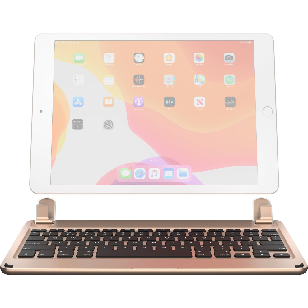 Brydge Wireless Bluetooth Keyboard For 10.2" Ipad 2019 / 7Th Gen (Gold) Gold 644216685967