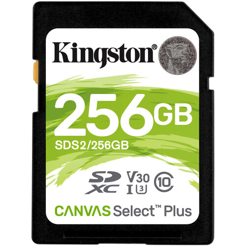 Kingston Kingston 256GB Canvas Select Plus UHS-I SDXC Memory Card