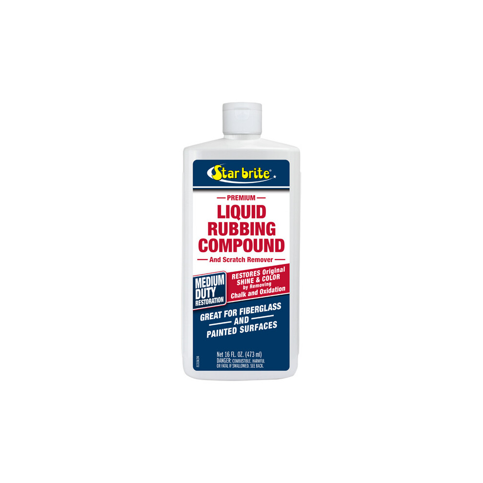 Starbrite Liquid Rubbing Compound For Medium Oxidisation 16Oz Bottle 071247813128