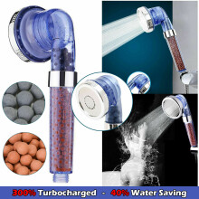 Shower Head 300% High Turbo Pressure 40% Water Saving Laser Ionic