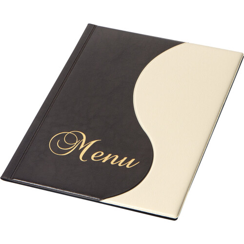 Menu Holder Cover Restaurant A4 Beige Wave