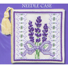 Victorian Lavender Needle Case Cross Stitch Kit By Textile Heritage Floral