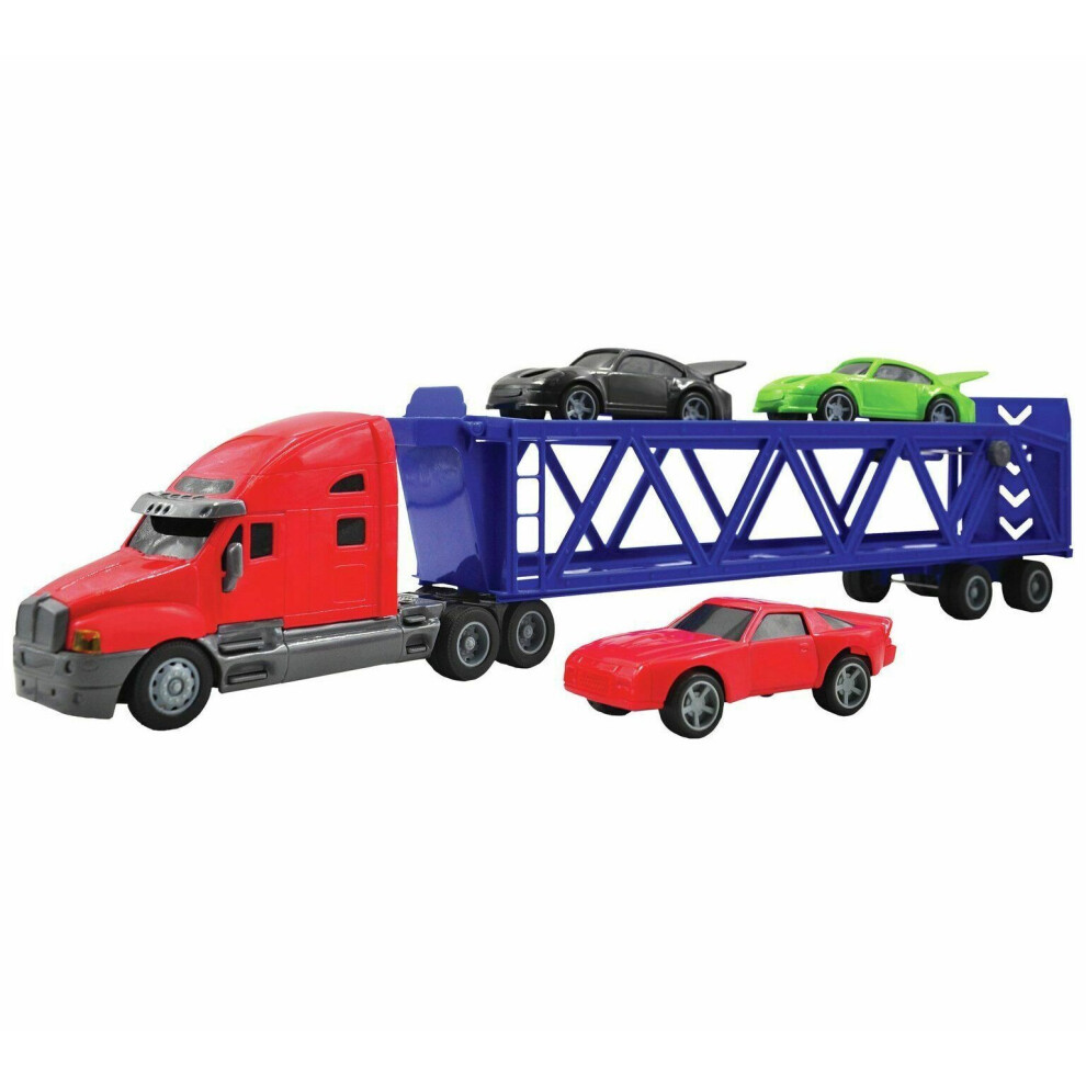 CHAD VALLEY FREE WHEEL RACE CAR CARRIER SET