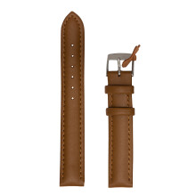 (Light Brown, 22mm) Ladies High Quality Leather Watch Strap 12mm-26mm