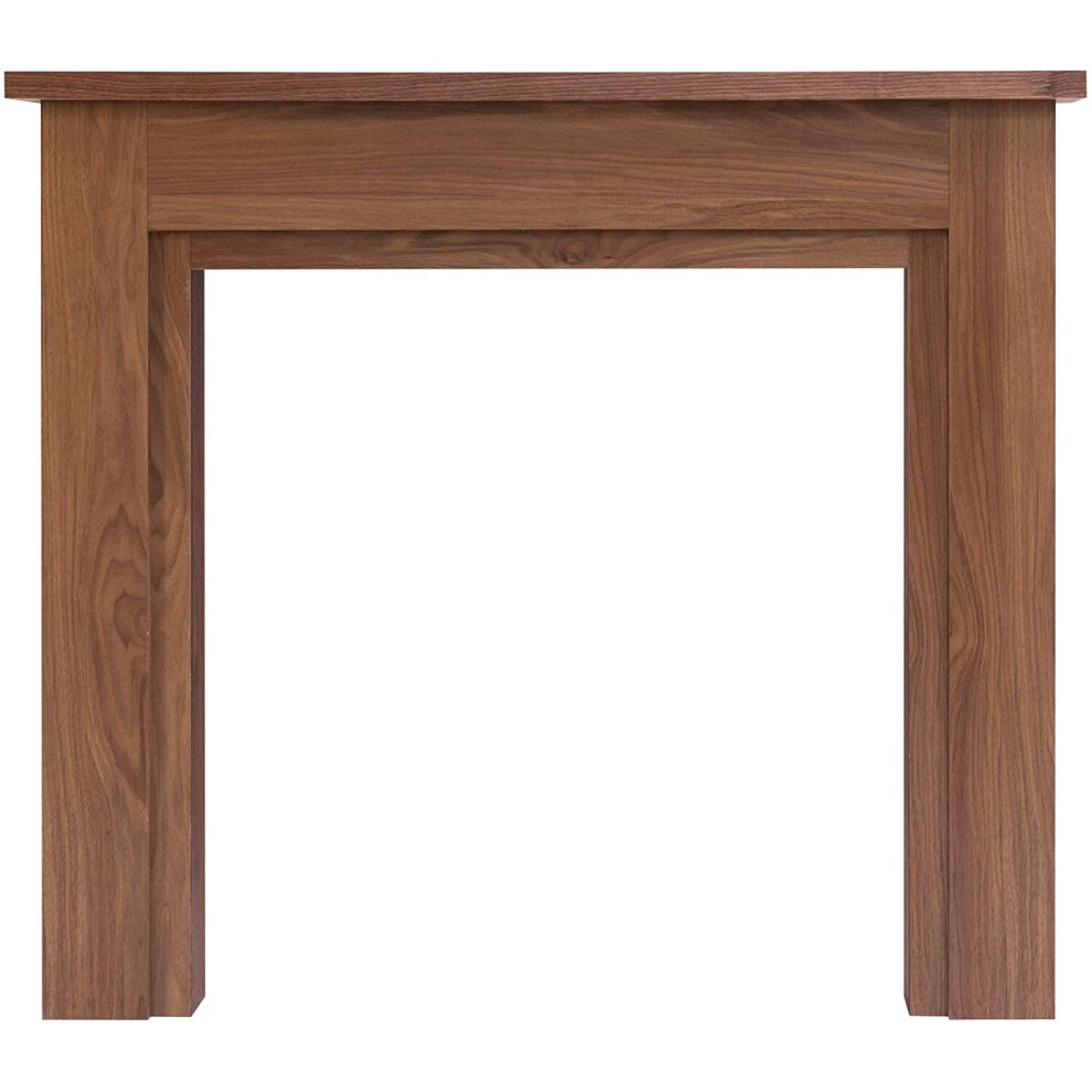 Adam Sudbury Mantelpiece with Downlights in Walnut, 48 Inch