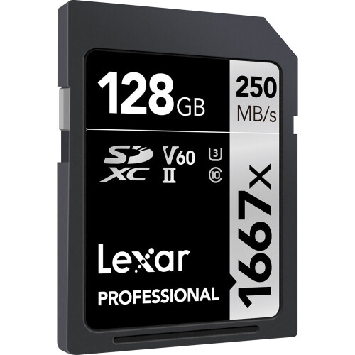 Lexar Lexar 128GB Professional 1667x UHS-II SDXC Memory Card