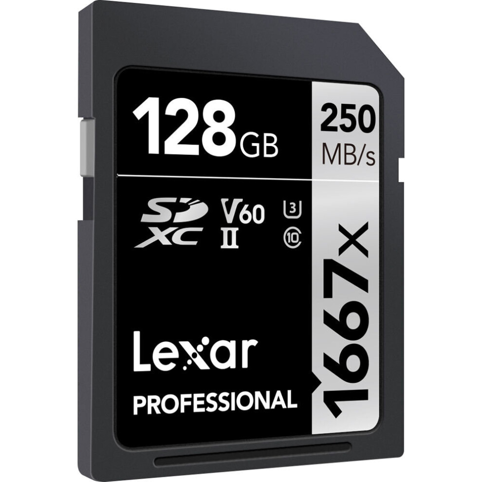 Lexar 128Gb Professional 1667X Uhs-Ii Sdxc Memory Card