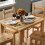 Home Discount Corona 4 Seater Dining Table Chairs Set Pine Wood 3