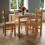 Home Discount Corona 4 Seater Dining Table Chairs Set Pine Wood 1