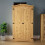Home Discount Corona 2 Door Wardrobe Hanging Rail Shelf Rustic 2