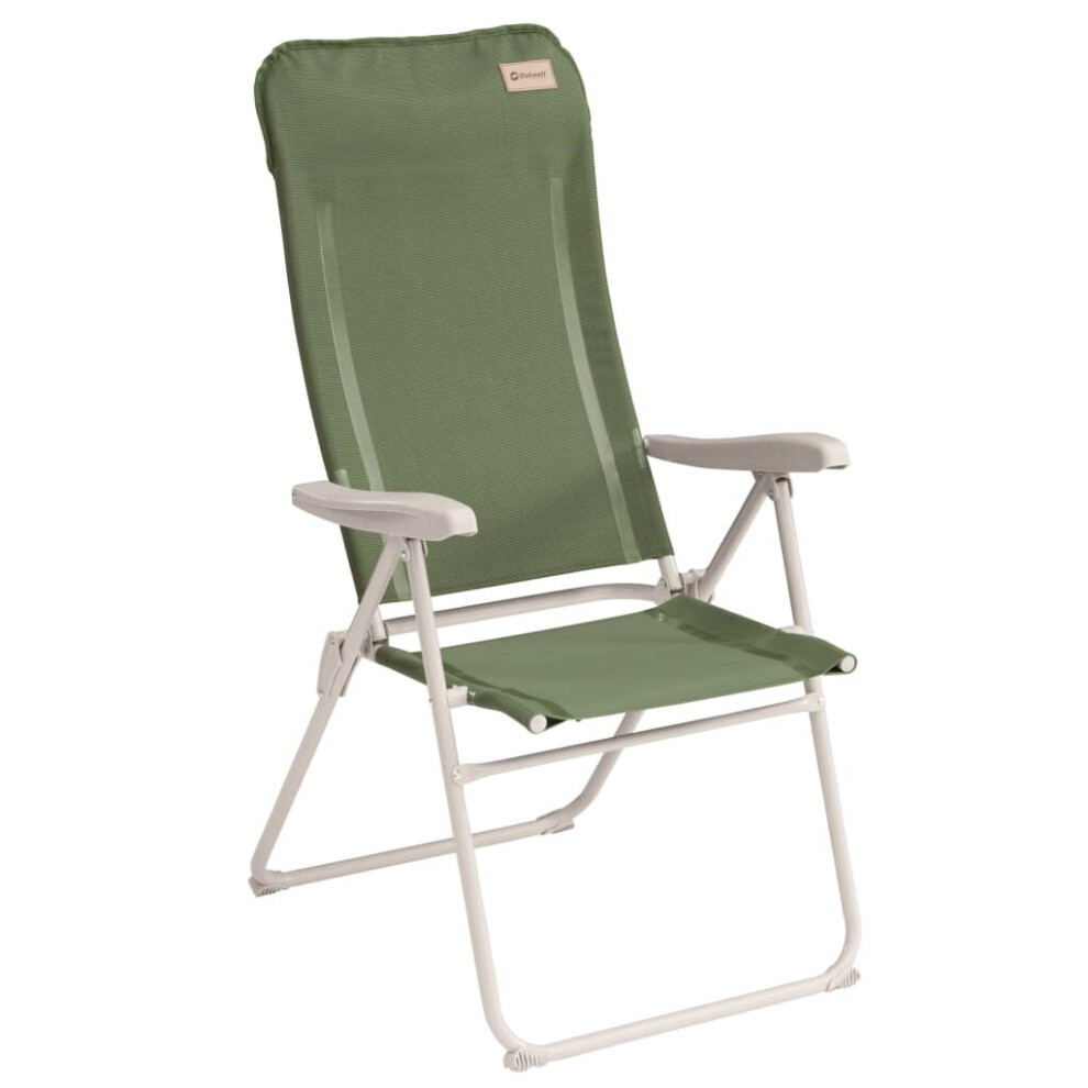 Outwell Reclining Camping Chair Cromer Vineyard Green Beach Trip Fishing Seat