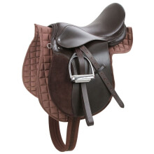 Kerbl Haflinger Saddle Brown with Stirrup/Stirrup Belt/Girth Leather 32198