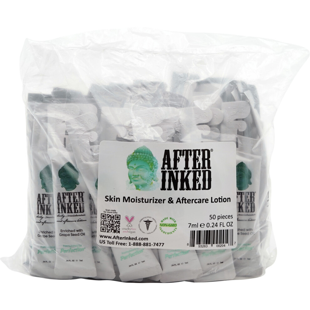 After Inked Tattoo Aftercare lotion sachets 7ml x50 no stand WHOLESALE