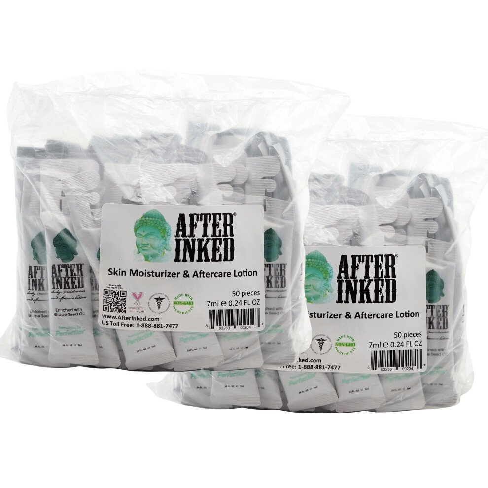 After Inked Tattoo Aftercare Sachets 7Ml X100 No Stand Wholesale