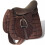 VidaXL Horse Riding Saddle Set 17.5" Real Leather Brown 18 cm 1