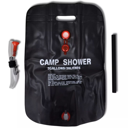 VidaXL 2 Pk VidaXL Portable Camping Shower