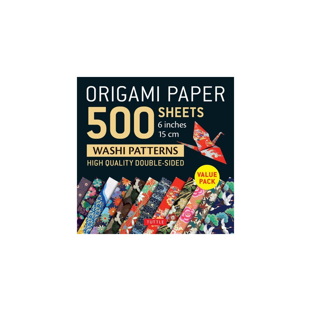 Origami Paper 500 sheets Japanese Washi Patterns 6"" (15 cm) by Tuttle Publishing - Image 5