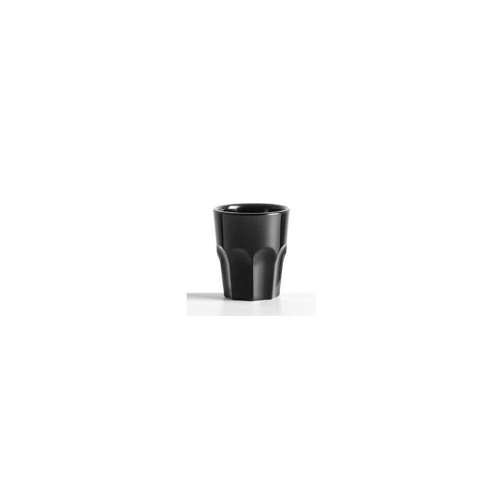 (Case of 112) Virtually Unbreakable Shot Glasses 50ml- Black