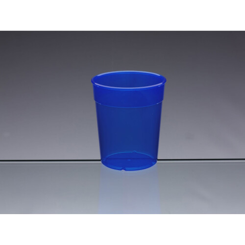 (Single set of 6) Virtually Unbreakable Stackable Tumblers - Blue 200ml 2