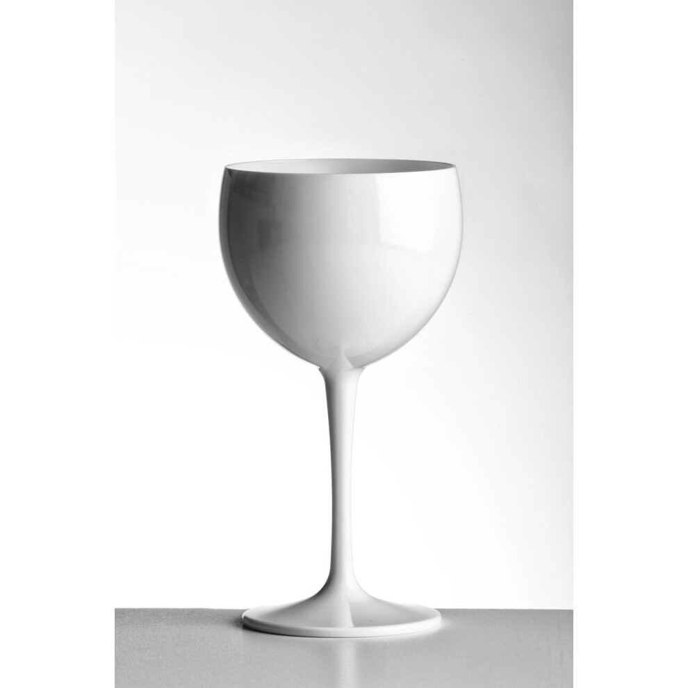 Avenue Eternity (Pack Of 6) Eternity Reusable Unbreakable Polycarbonate Copa Balloon Gin Glass 400Ml White