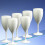 (Box of 24) Unbreakable Polycarbonate Wine Glasses 340ml - White 3