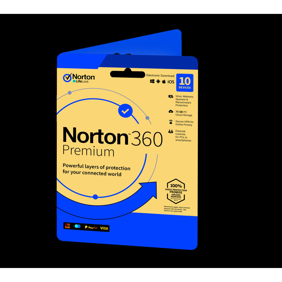 Norton 360 Premium 2023 | 10 Devices | 1 Year Subscription with Automatic Renewal