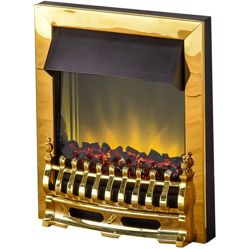 Adam Adam Blenheim Electric fire in Brass 1