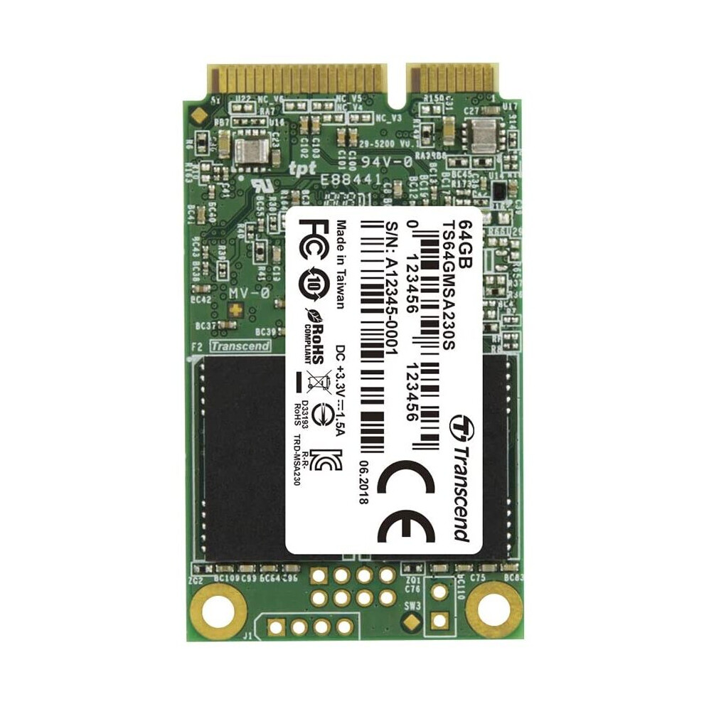 Transcend 64Gb Msata Iii 6Gb/S Msa230 Solid State Drive 760557842576