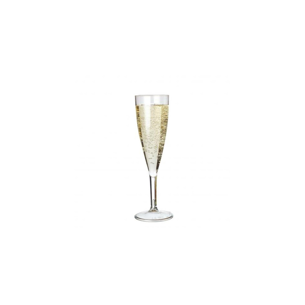 (Box of 12) Unbreakable Polycarbonate Plastic Champagne Flute 150ml