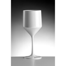 (Box of 24) Premium Unbreakable Polycarbonate Wine Glass 450ml - White