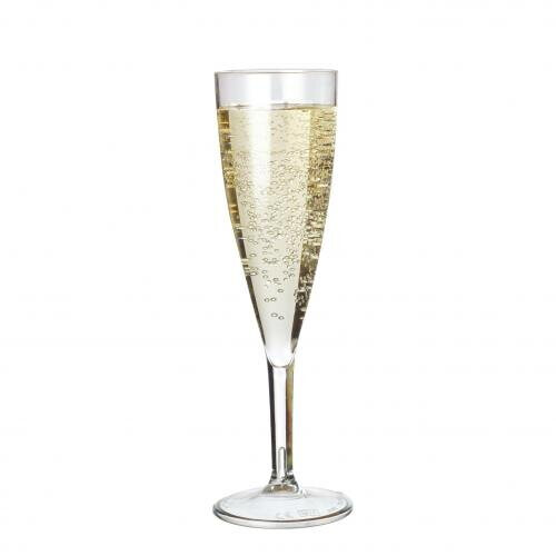 (Case of 48) Unbreakable Polycarbonate Plastic Champagne Flute 150ml