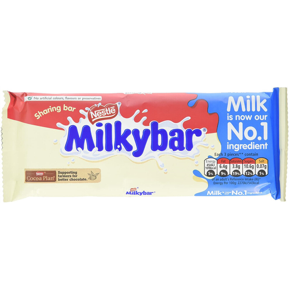 Milkybar White Chocolate Sharing Bar, 100 g