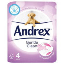 Andrex Gentle Care 4 Pack Toilet Rolls