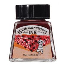 Winsor & Newton Zeichenfarbe, 14ml Flasche, Ziegelrot