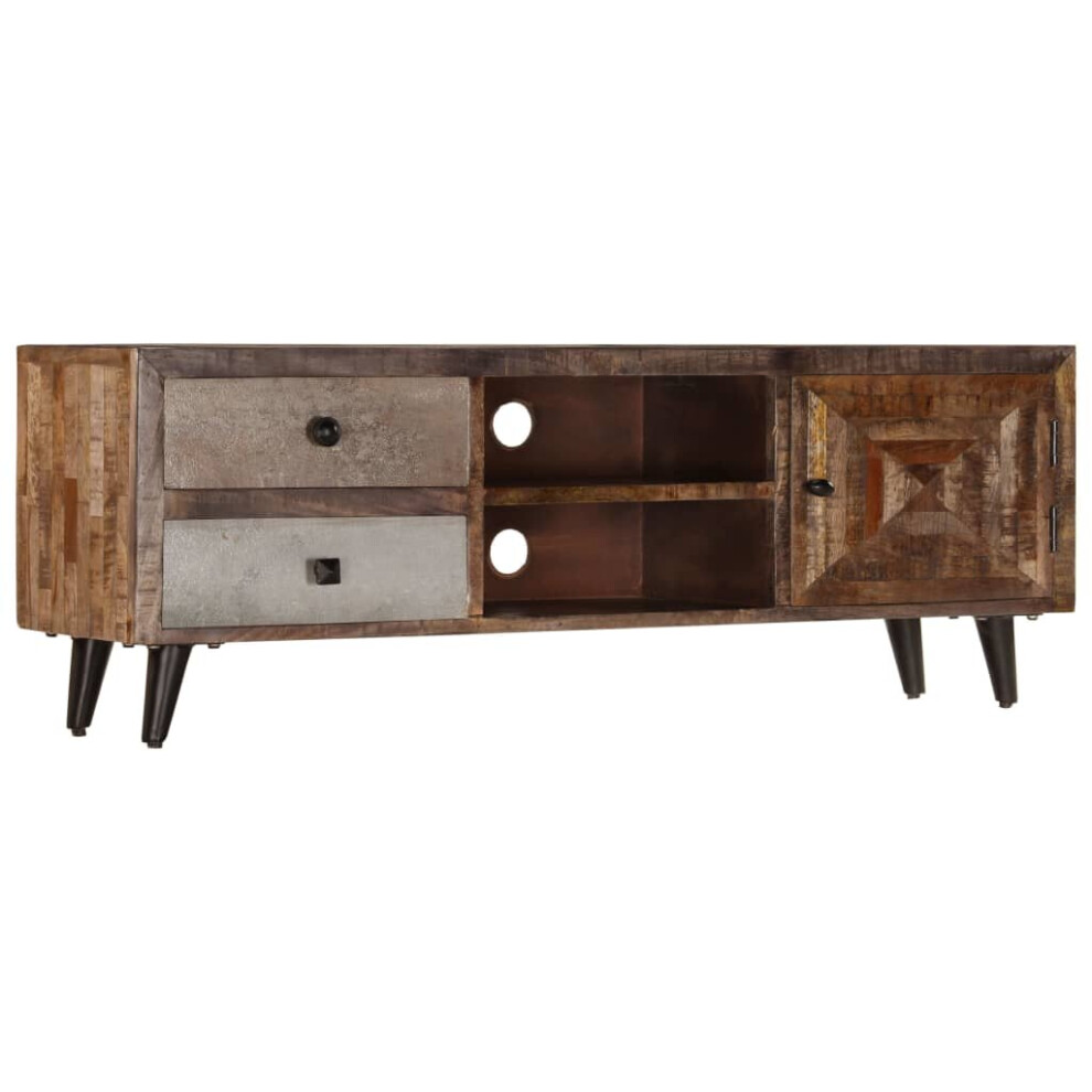 Vidaxl Solid Mango Wood Tv Cabinet Hifi Sideboard Stand Entertainment Centre