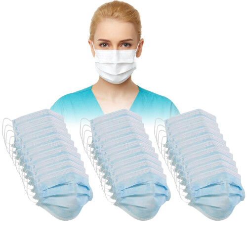 (30) Masques jetables 3 couches – protection pour bouche et nez – réutilisables