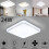 24W Bright Square LED Ceiling Down Light Panel Wall Kitchen Bathroom 3