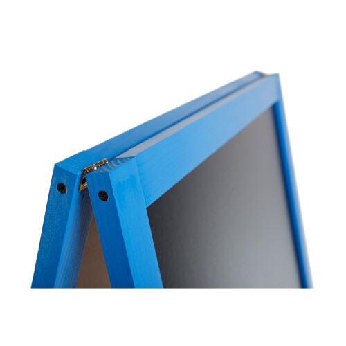 (Blue) A-board Wooden Erasable Chalkboard Blackboard Sign 2