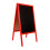 (Red) A-board Wooden Erasable Chalkboard Blackboard Sign 1