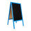 (Blue) A-board Wooden Erasable Chalkboard Blackboard Sign 1