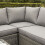 Rowlinson Bunbury Corner Set Grey Weave 4