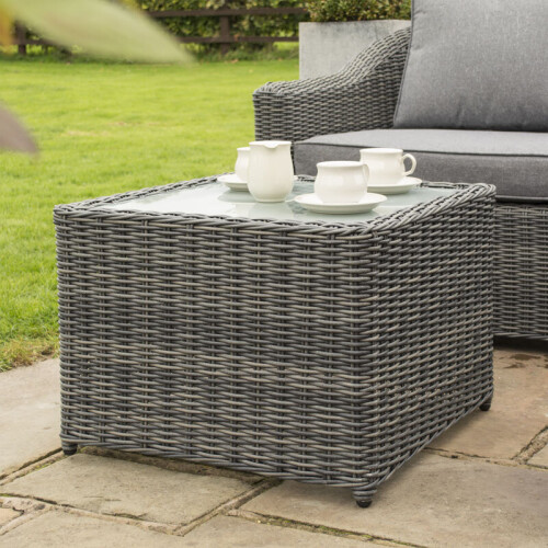 Rowlinson Bunbury Corner Set Grey Weave 1
