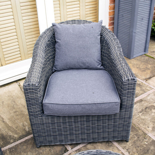 Rowlinson Bunbury Sofa Set Grey Weave 2