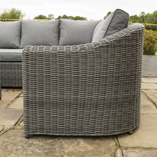 Rowlinson Bunbury Corner Set Grey Weave 2