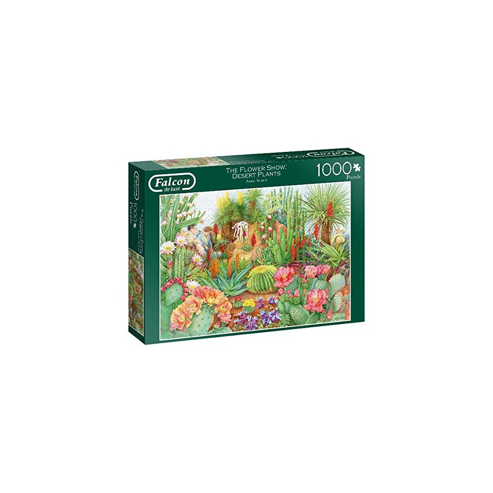 Falcon De Luxe Jumbo The Flower Show 'Desert Plants' 1000 Piece Jigsaw Puzzle