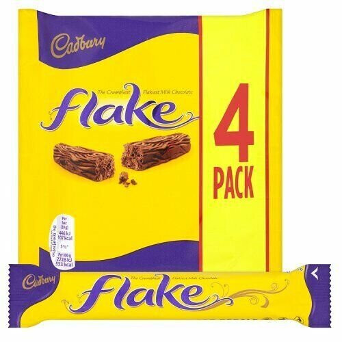Cadbury Cadbury Flake Chocolate Bar, 80 g (Pack of 4)
