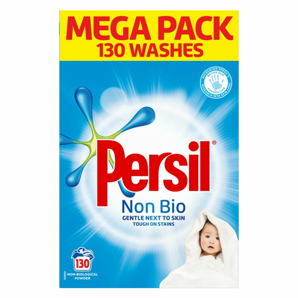 Persil Non-Bio Washing Powder Mega Pack | 130 Washes