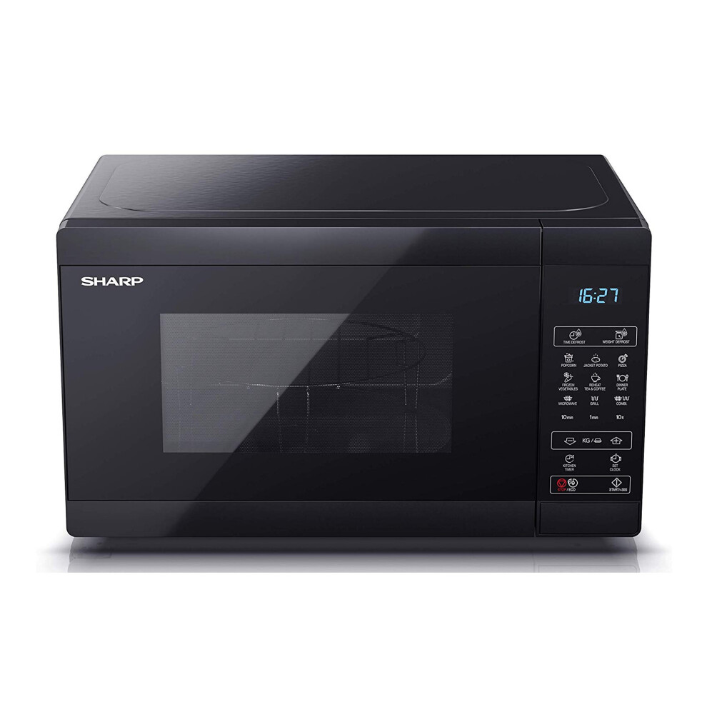 Sharp YC-MG02U-B Black 20L 800W Microwave With 1000W Grill And Touch ...