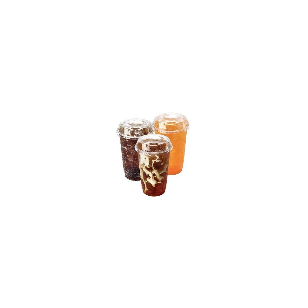 (Box of 1000) Recyclable Takeaway cups with sip thru lids 600ml